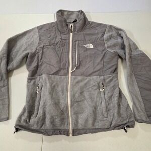 The North Face Denali Polartec Fleece Jacket Gray Womens Small Full Zip Coat